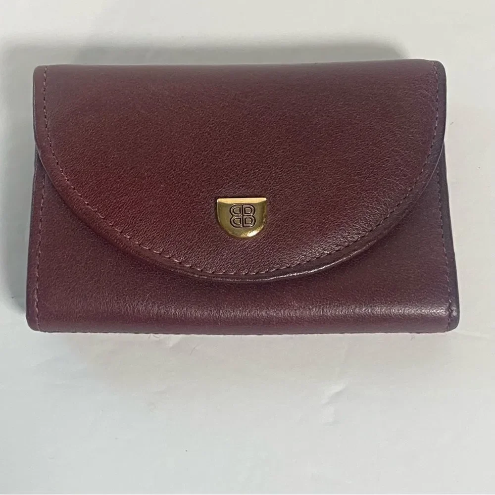 Bosca Mezza Luna Burgundy Leather Key Holder New Without Tags